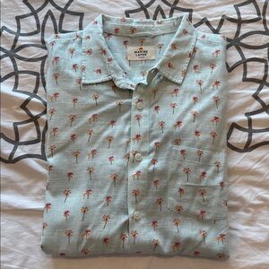Marine Layer Lightweight Vacation Short Sleeve Button Up Shirt Men’s Medium